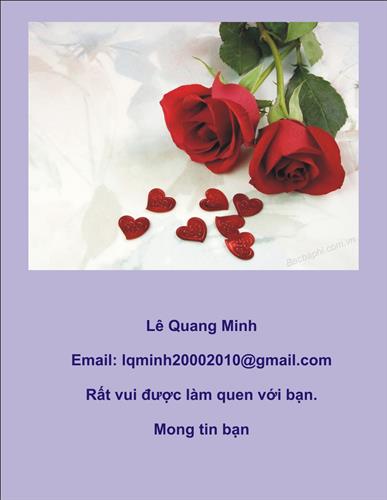 hẹn hò - Lê Quang Minh-Nam -Tuổi:41 - Ly dị-Hà Nội-Người yêu lâu dài