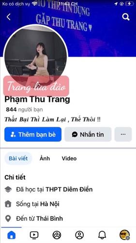 Phạm Thu Trang 1992 Thái Bình