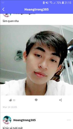 hẹn hò - Nguyễn Hoàng Trọng-Gay -Age:20 - Single-Bạc Liêu-Lover - Best dating website, dating with vietnamese person, finding girlfriend, boyfriend.