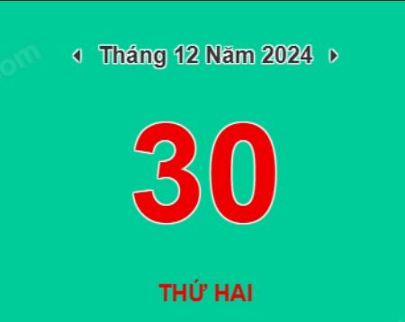 Ngày hẹn 30.12