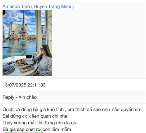 hẹn hò - Venus Tran (Amanda)-Les -Tuổi:34 - Độc thân--Người yêu lâu dài
